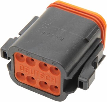 PLUG DEUTSCH DT-SERIES 8-SOCKET BLACK