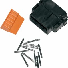PLUG DEUTSCH DTM 12-SOCKET CONNECTOR KIT BLACK