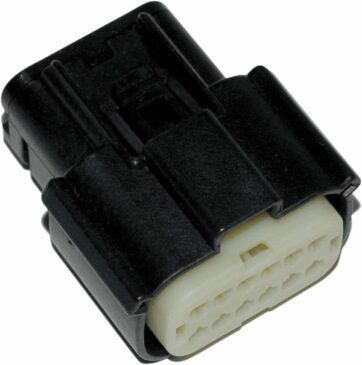 MOLEX MX-150 FEMALE CONNECTOR 12-POSITION BLACK