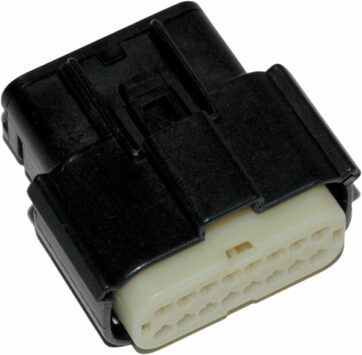 MOLEX MX-150 FEMALE CONNECTOR 16-POSITION BLACK