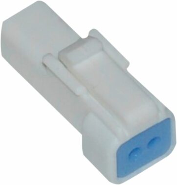 JST MINI SERIES RECEPTACLE CONNECTOR MALE W/SEAL 2-WIRE
