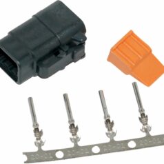 PLUG DEUTSCH DTM 4-SOCKET CONNECTOR KIT BLACK