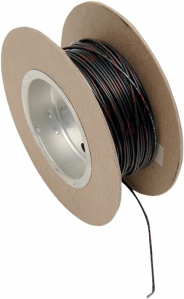 OEM COLOR WIRE 18 GAUGE/100' (1MM'/30M) BLACK/RED