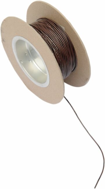 OEM COLOR WIRE 18 GAUGE/100' (1MM'/30M) BROWN/BLACK