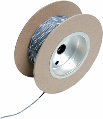OEM COLOR WIRE 18 GAUGE/100' (1MM'/30M) GREY/WHITE
