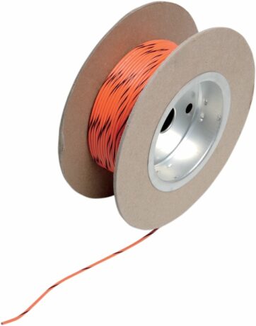 OEM COLOR WIRE 18 GAUGE/100' (1MM'/30M) ORANGE/BLACK