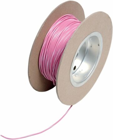 OEM COLOR WIRE 18 GAUGE/100' (1MM'/30M) PINK/WHITE