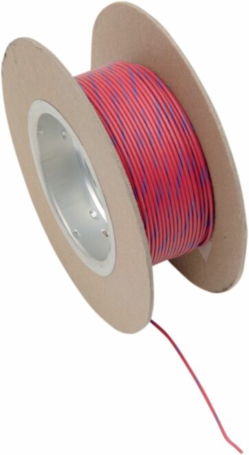 OEM COLOR WIRE 18 GAUGE/100' (1MM'/30M) RED/BLUE