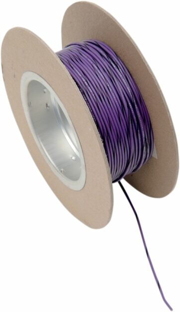OEM COLOR WIRE 18 GAUGE/100' (1MM'/30M) VIOLET/BLACK