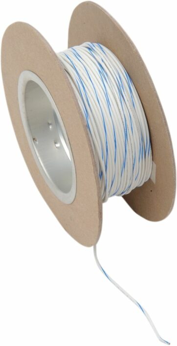 OEM COLOR WIRE 18 GAUGE/100' (1MM'/30M) WHITE/BLUE