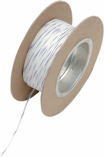OEM COLOR WIRE 18 GAUGE/100' (1MM'/30M) WHITE/VIOLET