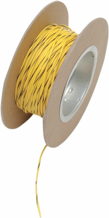 OEM COLOR WIRE 18 GAUGE/100' (1MM'/30M) YELLOW/BLACK