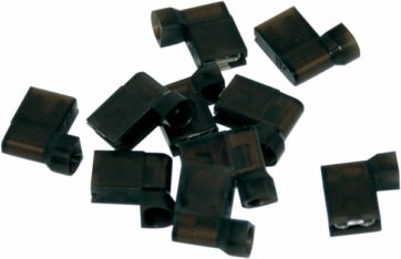 BLACK FLAG FEMALE TERMINAL 0.25" BLACK 10 PK