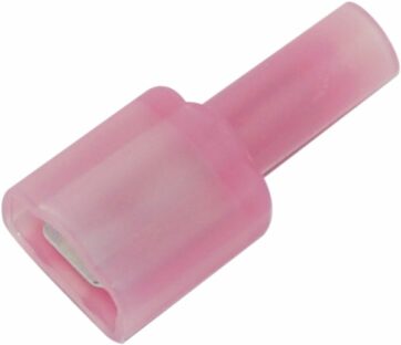 MALE CONNECTOR 18-22 GAUGE (0,6-1MM) RED 25 PK