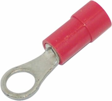 RING TERMINAL Ø #8 18-22 GAUGE (0,6-1MM) RED 25 PK
