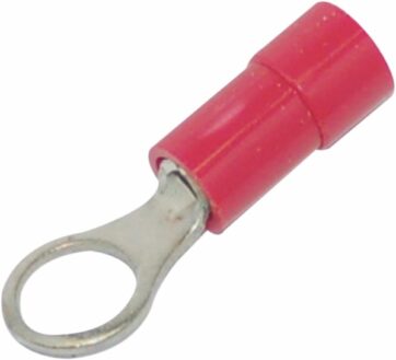 RING TERMINAL Ø #10 18-22 GAUGE (0,6-1MM) RED 25 PK