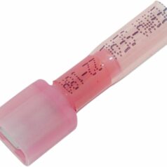 MALE CONNECTOR 18-22 GAUGE (0,6-1MM) W/ HEAT SHRINK 25 PK