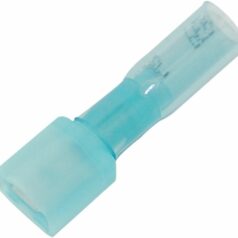 MALE CONNECTOR 14-16 GAUGE(1,3-1,6MM) W/ HEAT SHRINK 25 PK