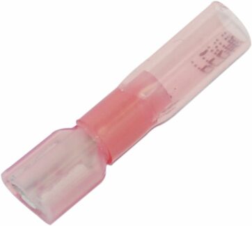 FEMALE CONNECTOR 18-22 GAUGE (0,6-1MM) W/ HEAT SHRINK 25 PK