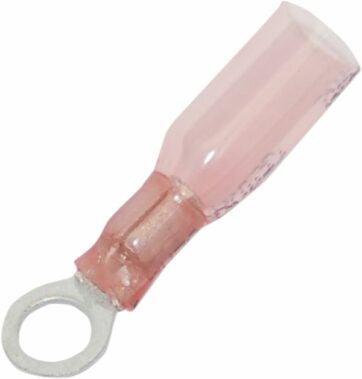 RING TERMINAL Ø #10 18-22 GAUGE (0,6-1MM) W/ HEAT SHRINK 25 PK