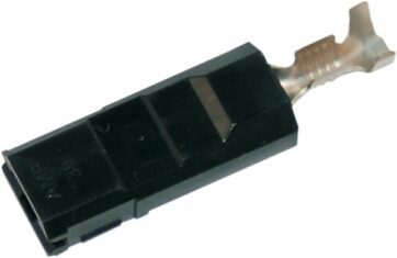 AMP FEMALE TERMINAL 0.25" BLACK 20 PACK