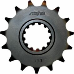 411 FRONT REPLACEMENT SPROCKET 14 TEETH 525 PITCH BLACK STEEL
