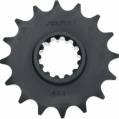 411 FRONT REPLACEMENT SPROCKET 16 TEETH 525 PITCH BLACK STEEL