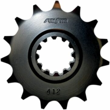412 FRONT REPLACEMENT SPROCKET 14 TEETH 525 PITCH BLACK STEEL