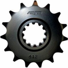 412 FRONT REPLACEMENT SPROCKET 15 TEETH 525 PITCH BLACK STEEL