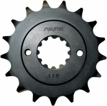 418 FRONT REPLACEMENT SPROCKET 17 TEETH 525 PITCH BLACK STEEL