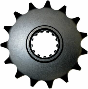 423 FRONT REPLACEMENT SPROCKET 15 TEETH 525 PITCH BLACK STEEL