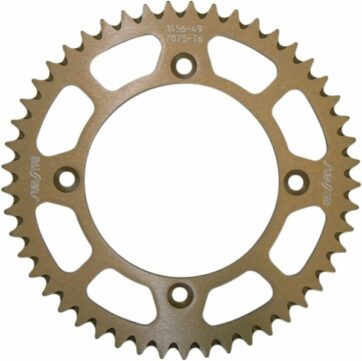 5-1456 REAR LIGHTWEIGHT SPROCKET 49 TEETH 420 PITCH BLACK ALUMINIUM