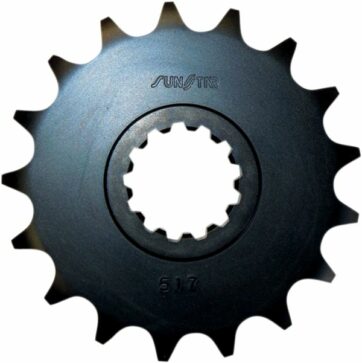 517 FRONT REPLACEMENT SPROCKET 17 TEETH 530 PITCH BLACK STEEL