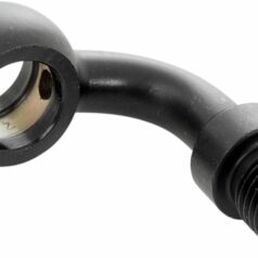 BRAKELINE BANJO FOR AN-03 HOSE 90° STEEL BLACK HOLE-Ø 3/8"(10mm) MALE 3/8x24 JIC/UNF