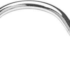 BRAKELINE ADAPTER FOR AN-03 HOSE 150° TUBE CHROME 2x MALE AN-3 3/8x24 JIC/UNF TO 3/8x24 JIC/UNF INVE