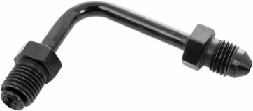 BRAKELINE ADAPTER TUBE STAINLESS-STEEL 90° SHORT BLACK -03 2x MALE 3/8x24 JIC/UNF TO 3/8x24 JIC/UNF