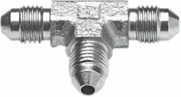 BRAKE TEE FOR AN-03 HOSE CHROME 3x MALE 3/8x24 JIC/UNF