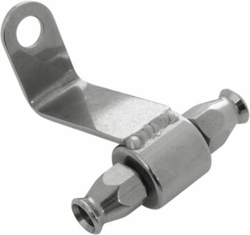 BRAKE TEE/ BRAKE SWITCH BODY WITH MOUNT REAR STAINLESS-STEEL 2x REUSABLE AN-03 HOSE CONNECTOR 1x FEM