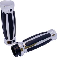 GRIP STRAIGHT RUB,CHR,TBW