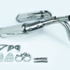 ROUND MUFFLERS STAINLESS STEEL HIGH-UP DUCATI MONSTER 696/796/1100