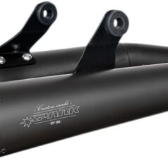 EXHAUST TRUMPET MUFFLER STAINLESS STEEL BLACK