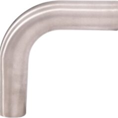 UNIVERSAL BENDED EXHAUST PIPE 90° DEGREE Ø 50MM STAINLESS STEEL