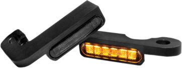 Handlebar Mounting LED Blinkers Amber/Black