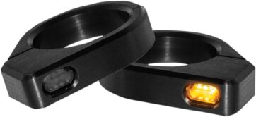 Turn-Signal ZC-Line Micro LED Fork Mounting Black
