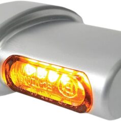 TURN SIGNAL WINGLETS “MICRO” SMD AMBER/CHROME MATTE
