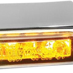 Turn-Signal BLOKK-Line LED Amber/Chrome