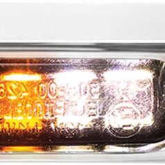 Turn-Signal BLOKK-Line LED w/Position Light Amber/Chrome