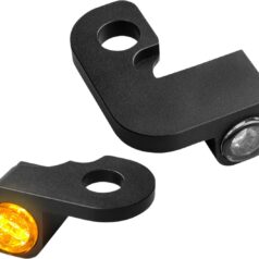 NANO SERIES HANDLEBAR TURN SIGNALS FL/FX 90-14 BLK DRL