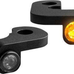 NANO SERIES HANDLEBAR TURN SIGNALS FLH 90-08 BLK DRL