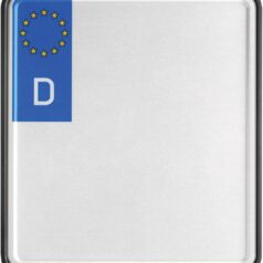 LICENSE PLATE FRAME ALUMINUM BLACK